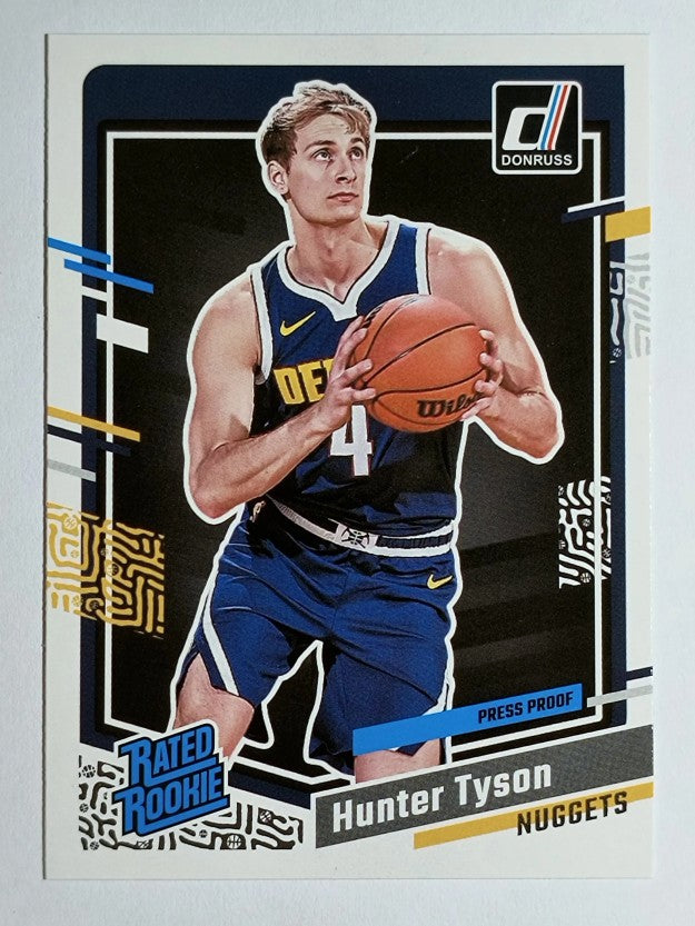 2023-24 Donruss Press Proof Silver #201 Hunter Tyson