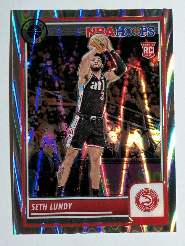 2023-24 Hoops Premium Stock Seismic Prizm #206 Seth Lundy
