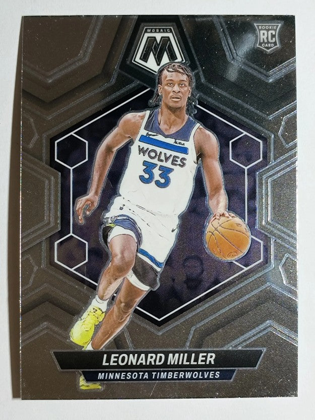 2023-24 Panini Mosaic #213 Leonard Miller RC