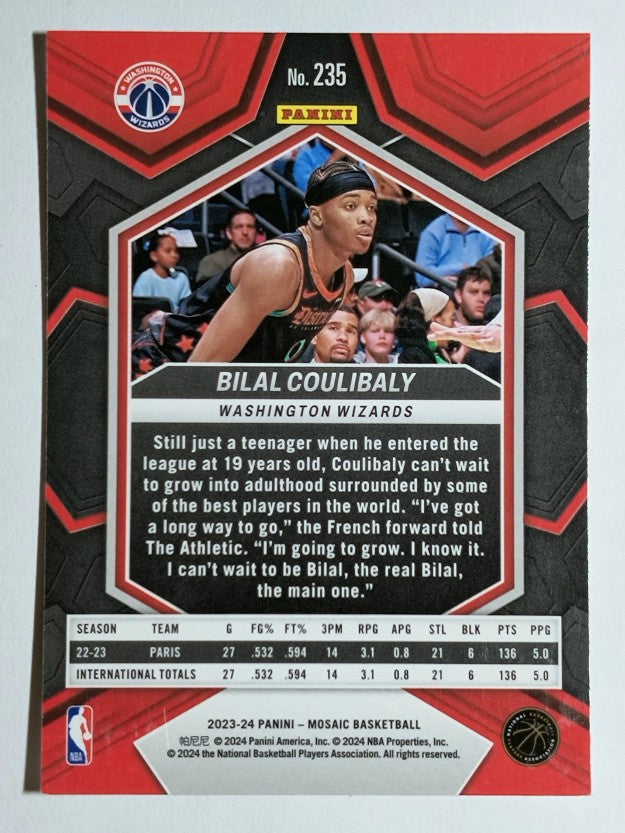 2023-24 Panini Mosaic #235 Bilal Coulibaly RC