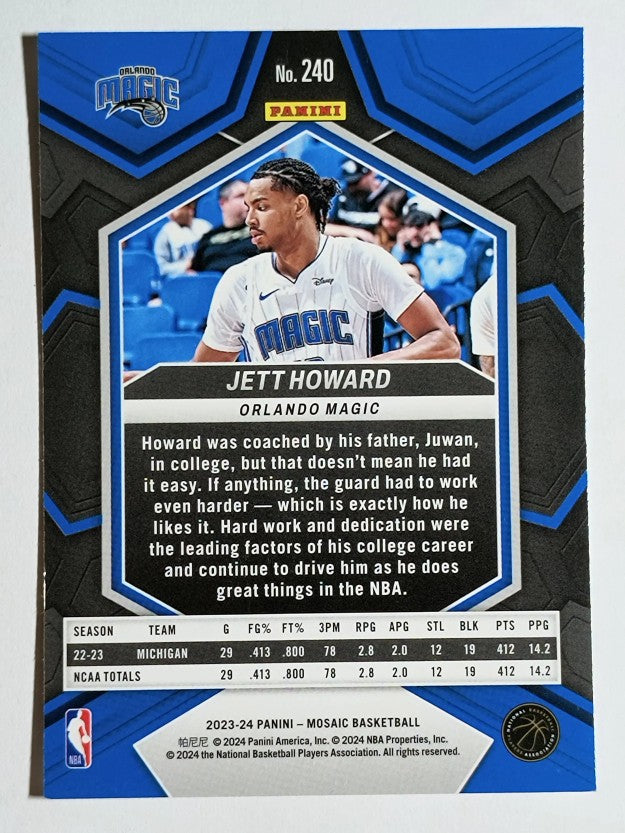 2023-24 Panini Mosaic #240 Jett Howard RC