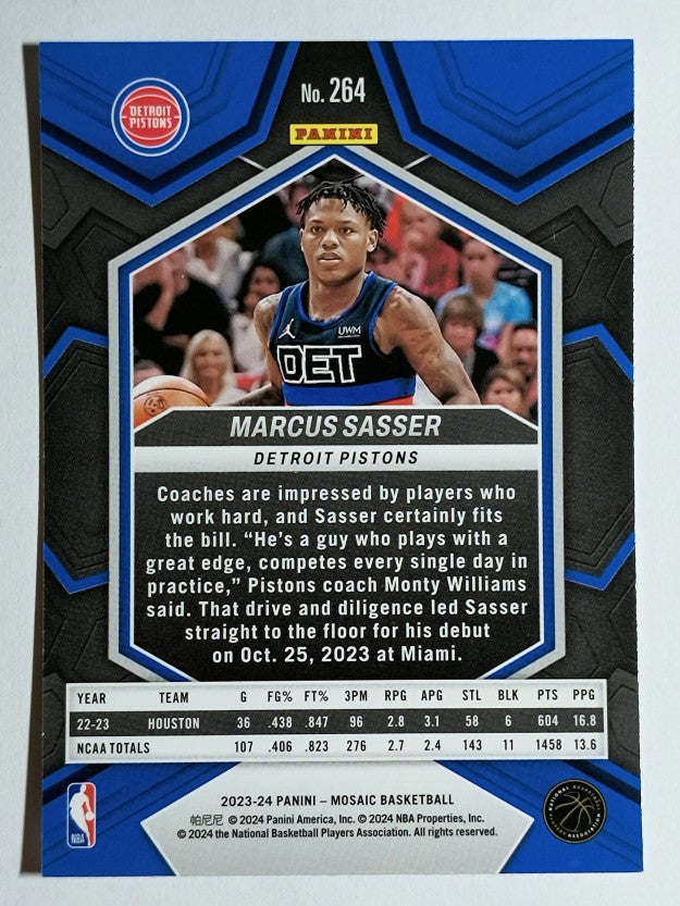 2023-24 Panini Mosaic #264 Marcus Sasser/NBA Debut