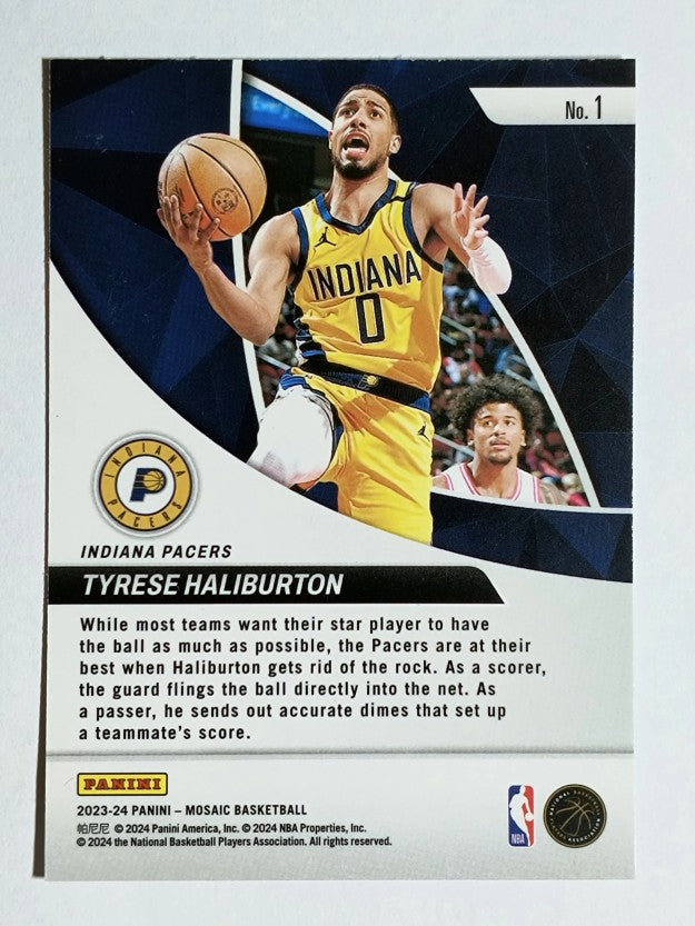 2023-24 Panini Mosaic Elevate #1 Tyrese Haliburton