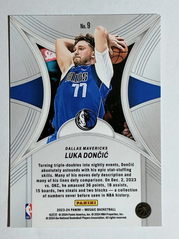2023-24 Panini Mosaic Epic Performers #9 Luka Doncic