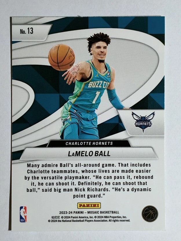 2023-24 Panini Mosaic Give and Go #13 LaMelo Ball