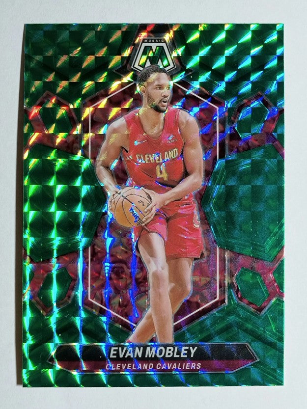 2023-24 Panini Mosaic Mosaic Green #64 Evan Mobley