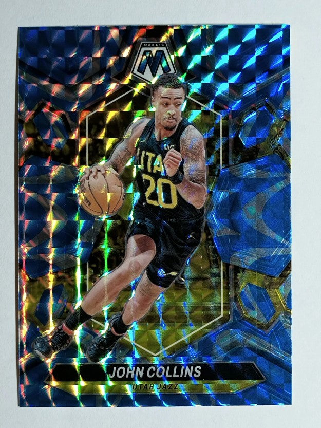 2023-24 Panini Mosaic Mosaic Reactive Blue #25 John Collins