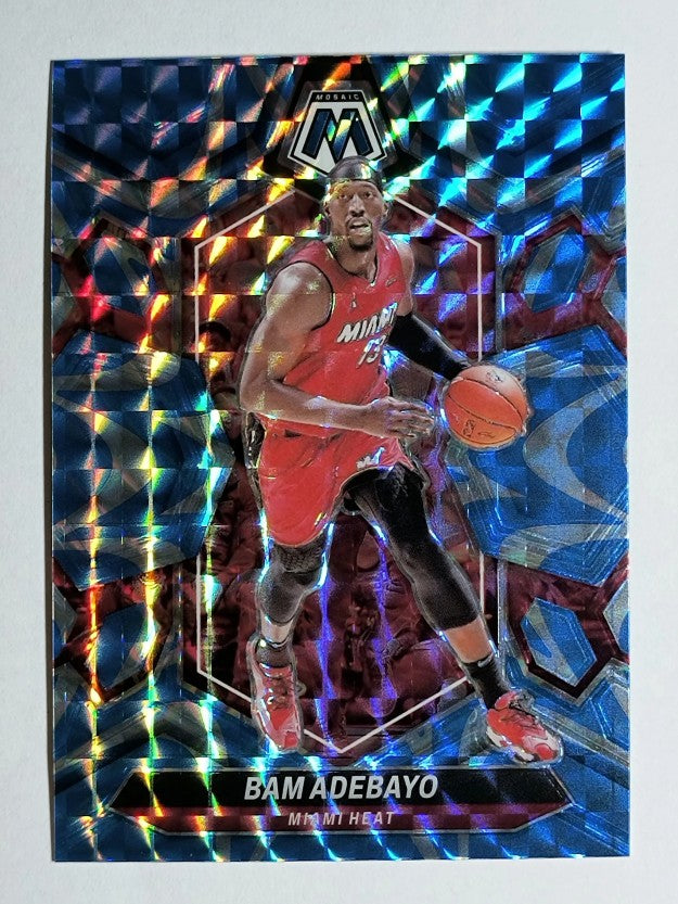 2023-24 Panini Mosaic Mosaic Reactive Blue #26 Bam Adebayo