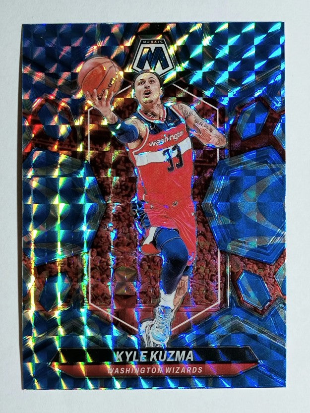 2023-24 Panini Mosaic Mosaic Reactive Blue #175 Kyle Kuzma