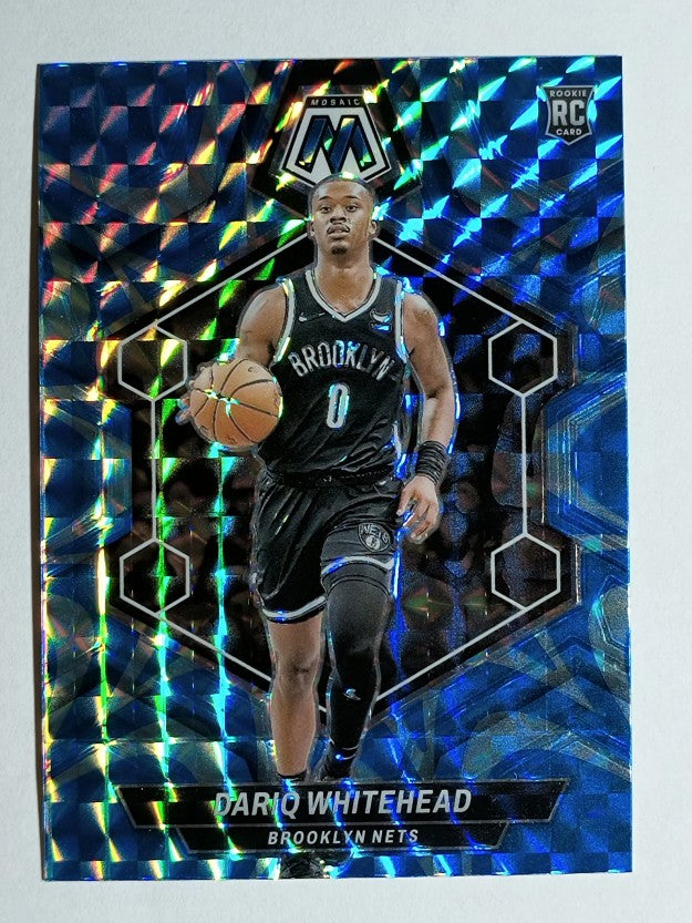 2023-24 Panini Mosaic Mosaic Reactive Blue #247 Dariq Whitehead