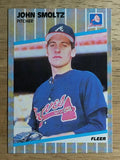 1989 Fleer #602 John Smoltz RC