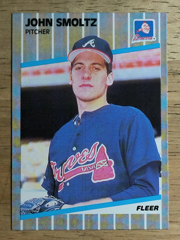 1989 Fleer #602 John Smoltz RC