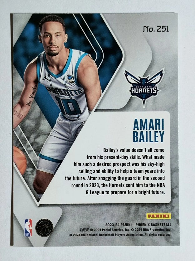 2023-24 Panini Phoenix #251 Amari Bailey RC