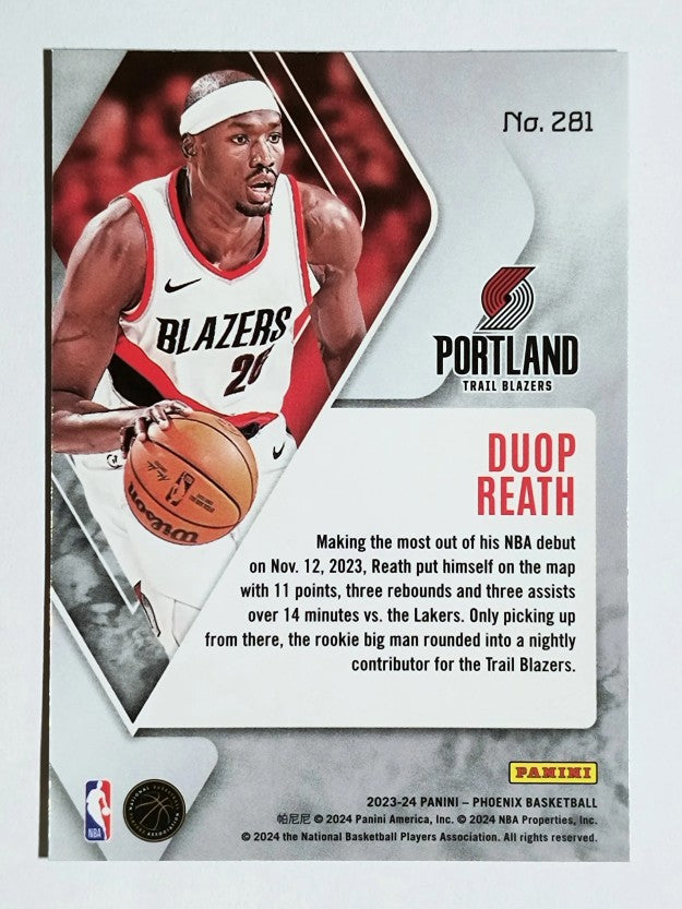 2023-24 Panini Phoenix Teal Lazer #281 Duop Reath