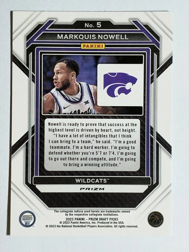 2023-24 Panini Prizm Draft Picks Prizms Green #5 Markquis Nowell