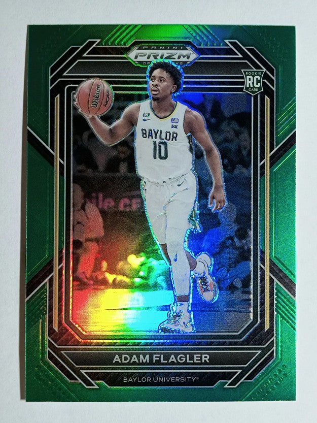 2023-24 Panini Prizm Draft Picks Prizms Green #21 Adam Flagler