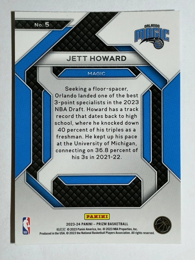 2023-24 Panini Prizm Emergent #5 Jett Howard