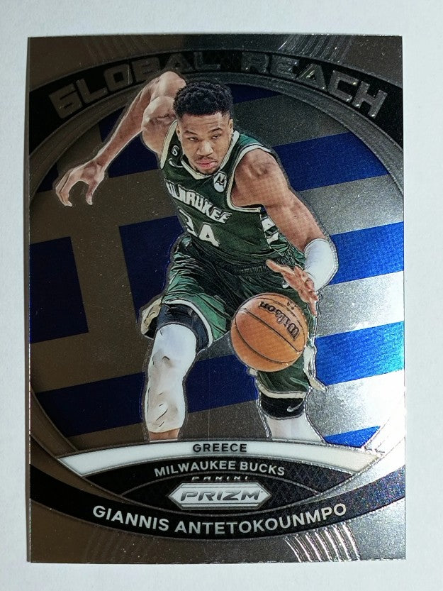 2023-24 Panini Prizm Global Reach #4 Giannis Antetokounmpo