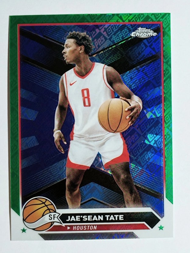 2023-24 Topps Chrome Green Topps Refractors #145 Jae'Sean Tate