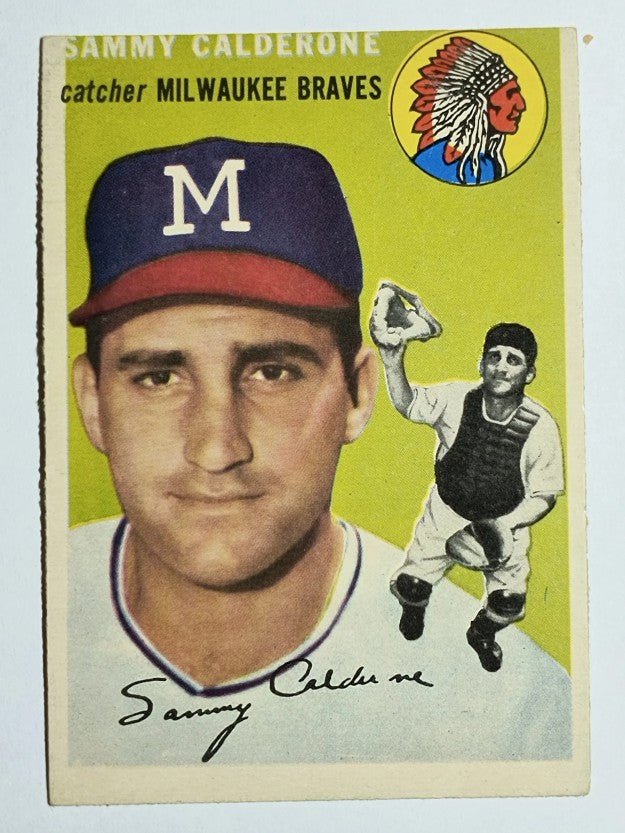 1954 Topps #68 Sam Calderone (EX)