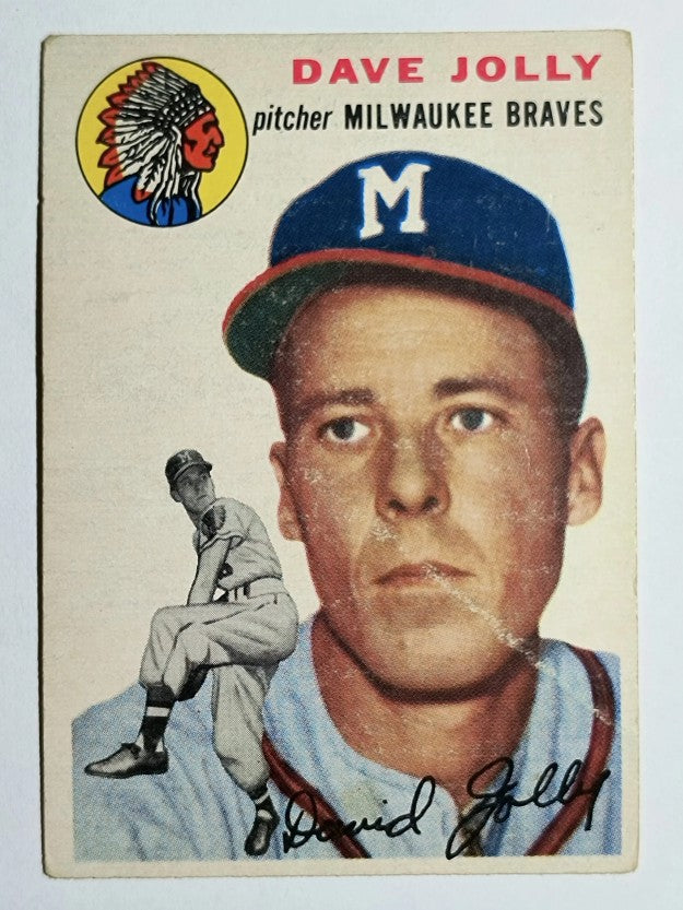 1954 Topps #188 Dave Jolly RC (VG)