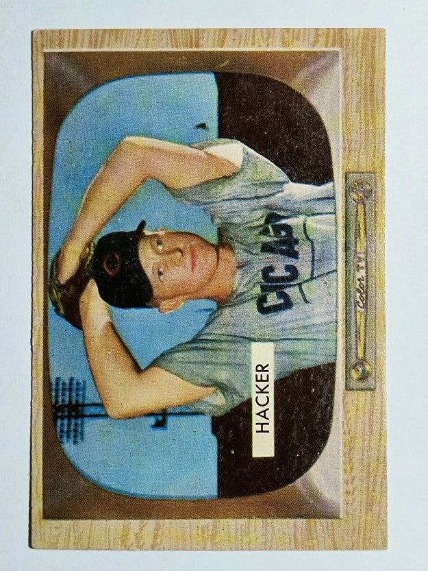 1955 Bowman #8 Warren Hacker (VG)