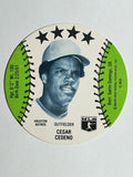 1981 MSA Mini Discs #8 Cesar Cedeno
