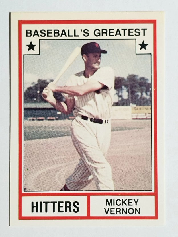 1982 TCMA Greatest Hitters #12 Mickey Vernon