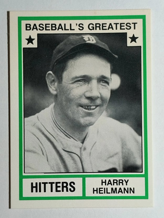 1982 TCMA Greatest Hitters #20 Harry Heilmann