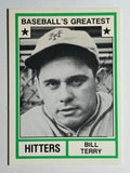 1982 TCMA Greatest Hitters #21 Bill Terry