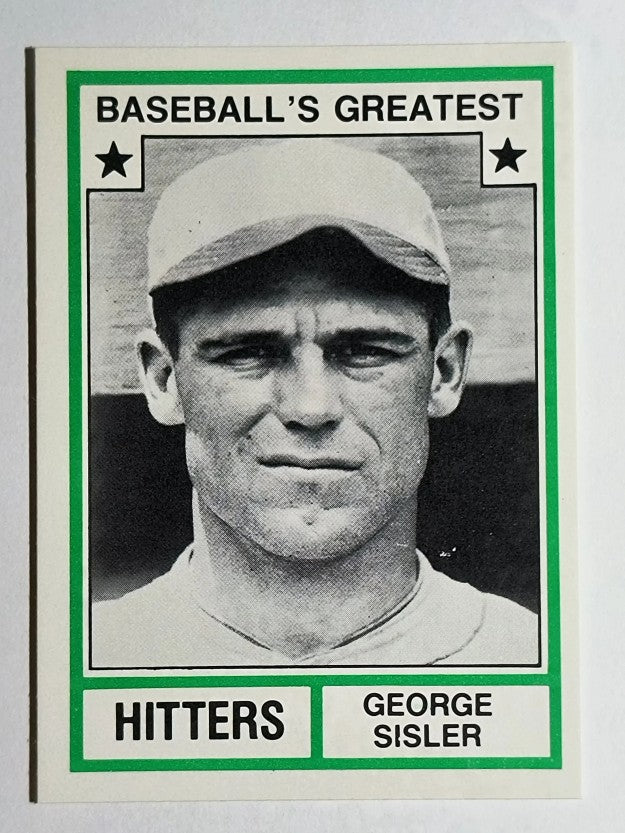1982 TCMA Greatest Hitters #22 George Sisler