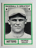 1982 TCMA Greatest Hitters #22 George Sisler