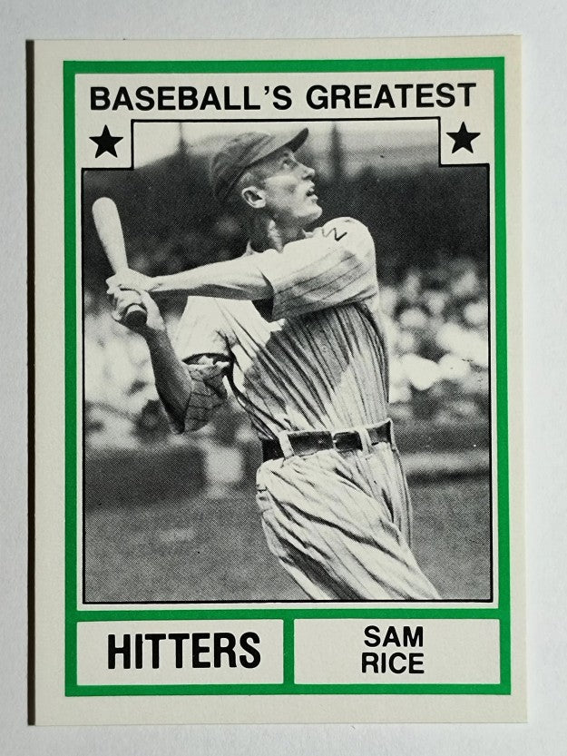 1982 TCMA Greatest Hitters #33 Sam Rice