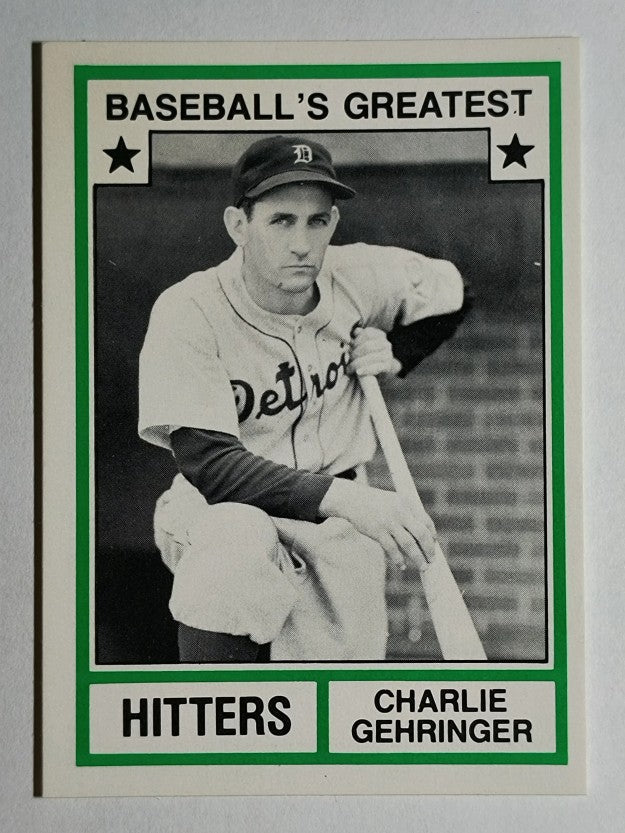 1982 TCMA Greatest Hitters #34 Charlie Gehringer