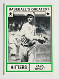 1982 TCMA Greatest Hitters #36 Zack Wheat