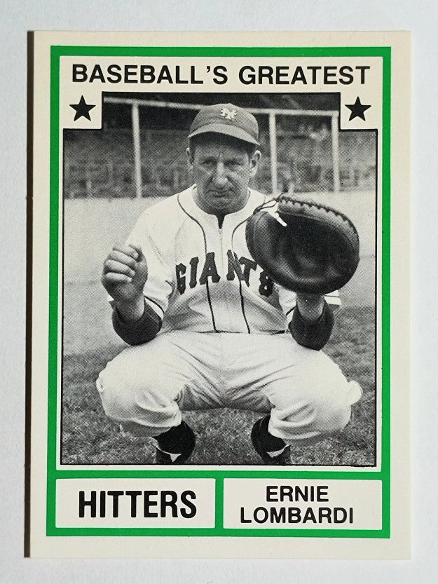 1982 TCMA Greatest Hitters #39 Ernie Lombardi
