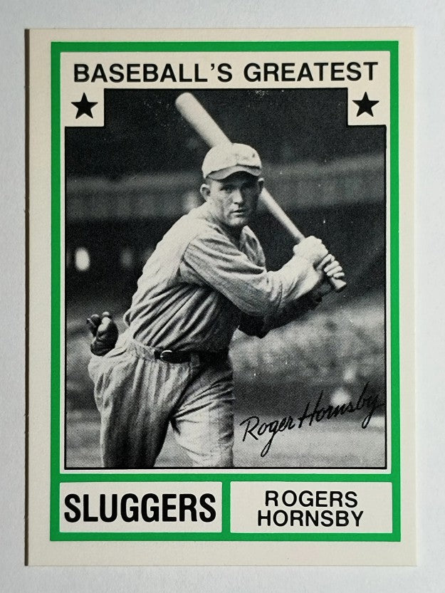 1982 TCMA Greatest Sluggers #21 Rogers Hornsby