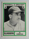 1982 TCMA Greatest Sluggers #24 Al Simmons