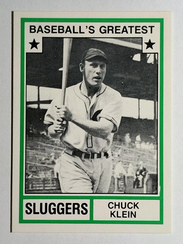 1982 TCMA Greatest Sluggers #26 Chuck Klein