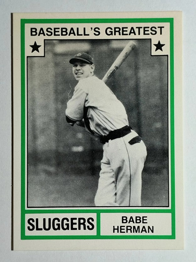 1982 TCMA Greatest Sluggers #28 Babe Herman