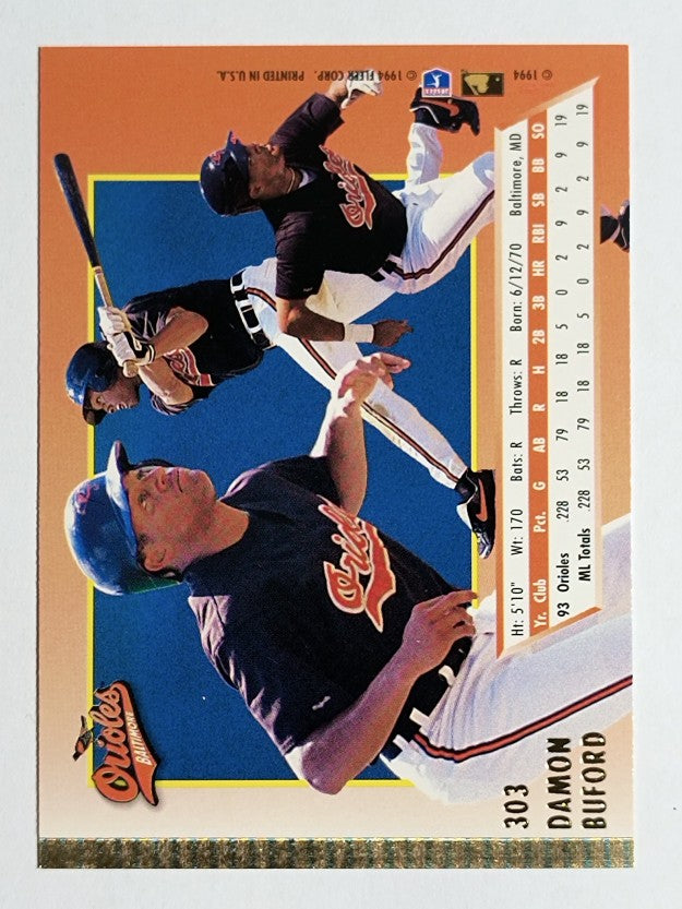 1994 Ultra #303 Damon Buford
