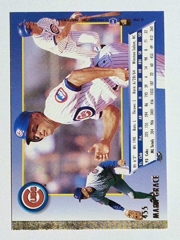 1994 Ultra #455 Mark Grace