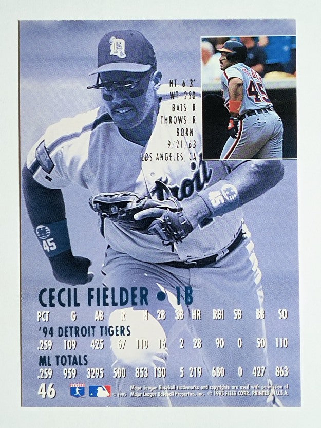 1995 Ultra #46 Cecil Fielder