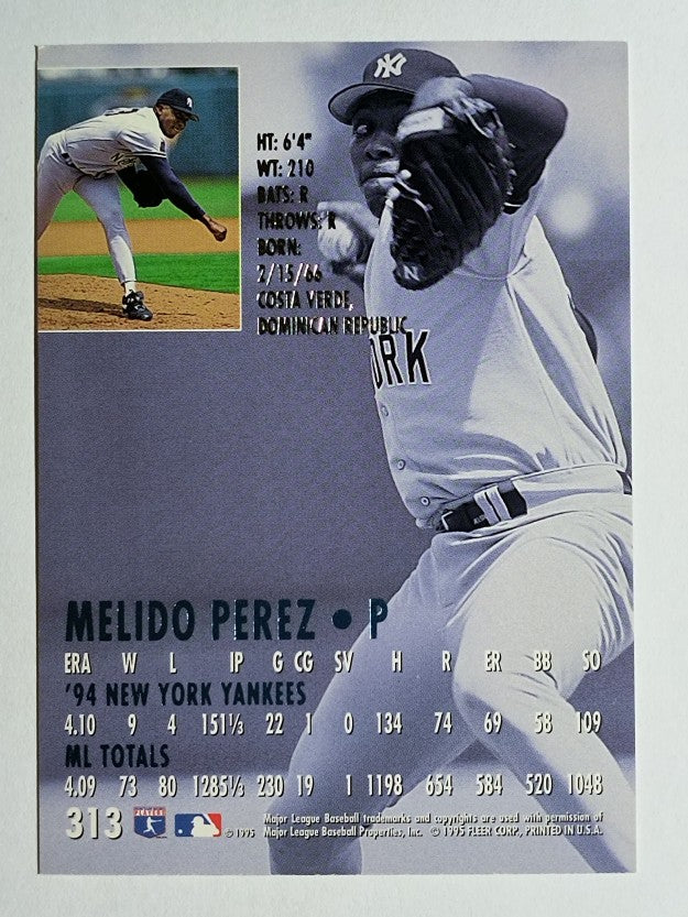 1995 Ultra #313 Melido Perez
