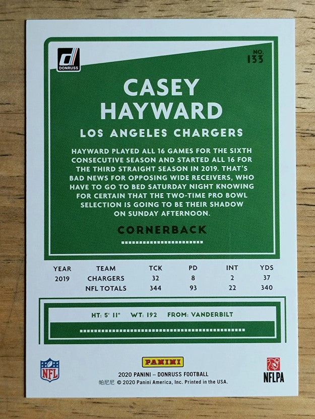 2020 Donruss #133 Casey Hayward