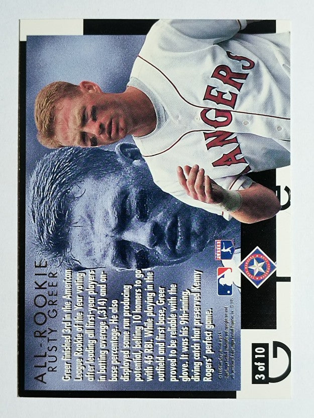 1995 Ultra All-Rookies Gold Medallion #3 Rusty Greer
