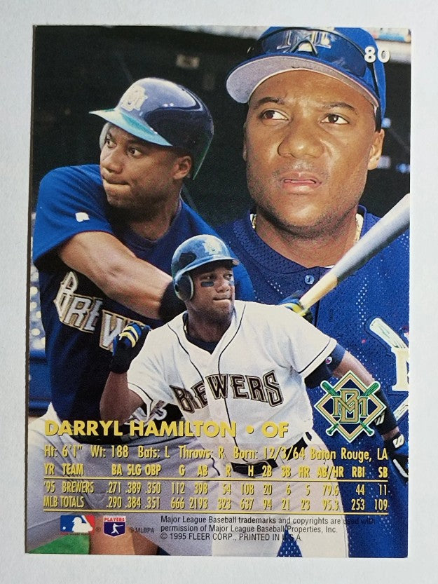 1996 Ultra #80 Darryl Hamilton