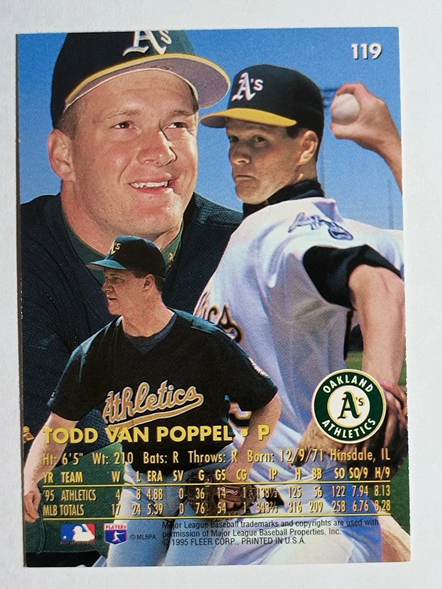 1996 Ultra #119 Todd Van Poppel