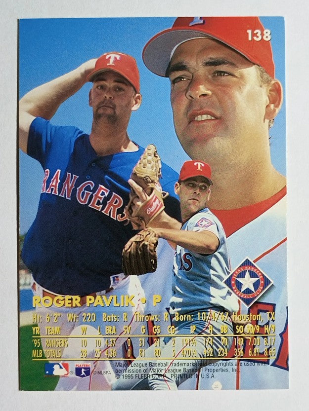 1996 Ultra #138 Roger Pavlik