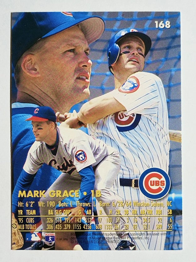1996 Ultra #168 Mark Grace